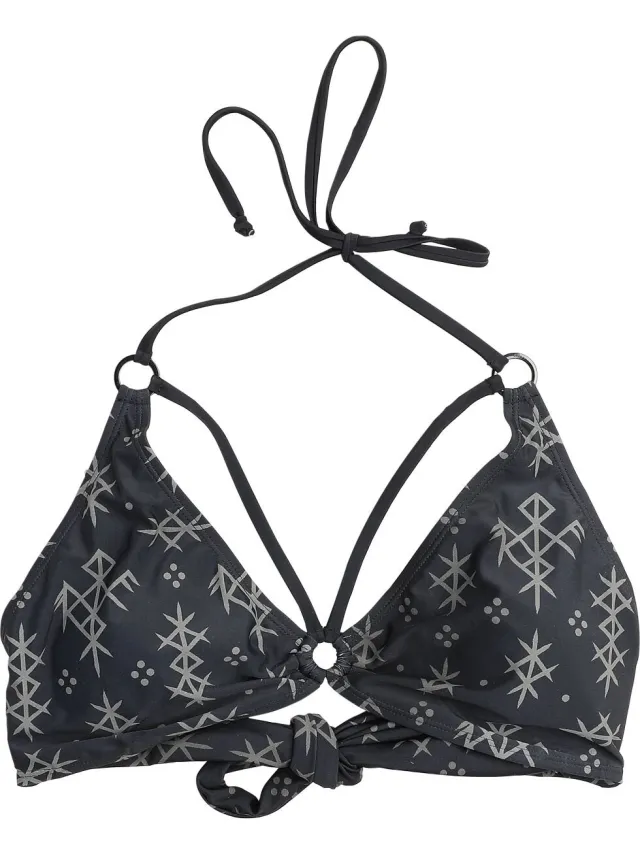 Black Premium by EMP Zwarte bikinitop met print - Dames