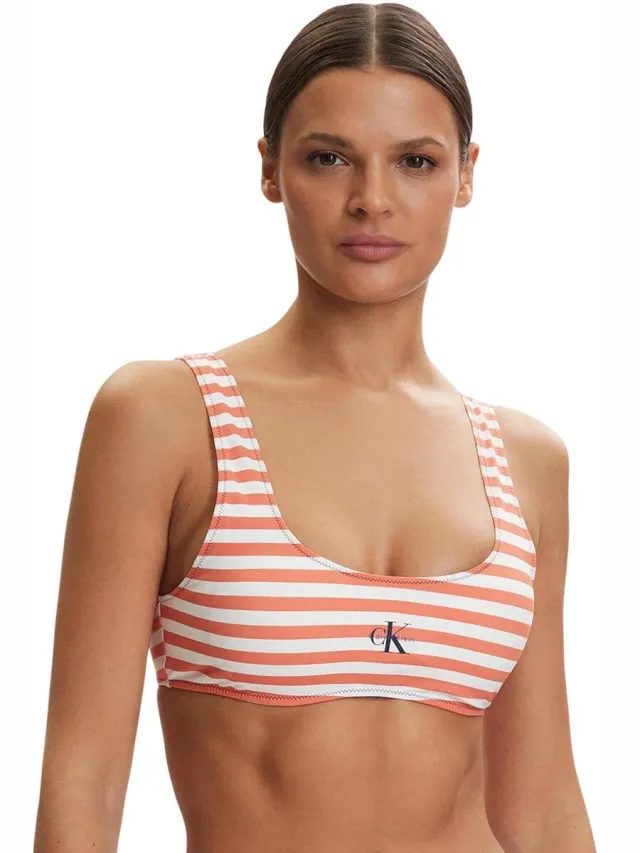 Calvin Klein BRALETTE LV00Q61100 bikinitop oranje
