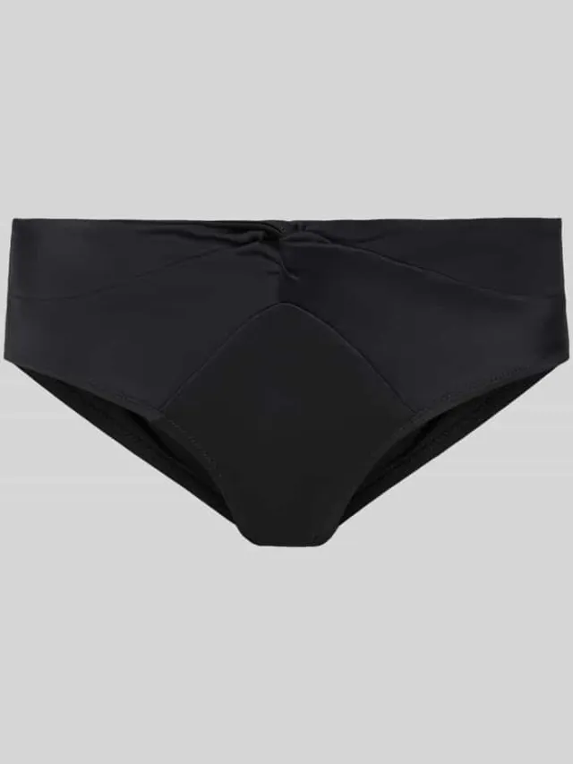Dorina Bikinibroekje met knoopdetail, model 'FIJI' Zwart