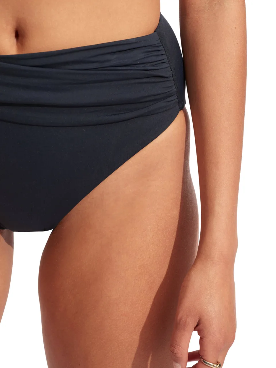 Seafolly Collective high waist bikinibroekje donkerblauw blauw, foto 5