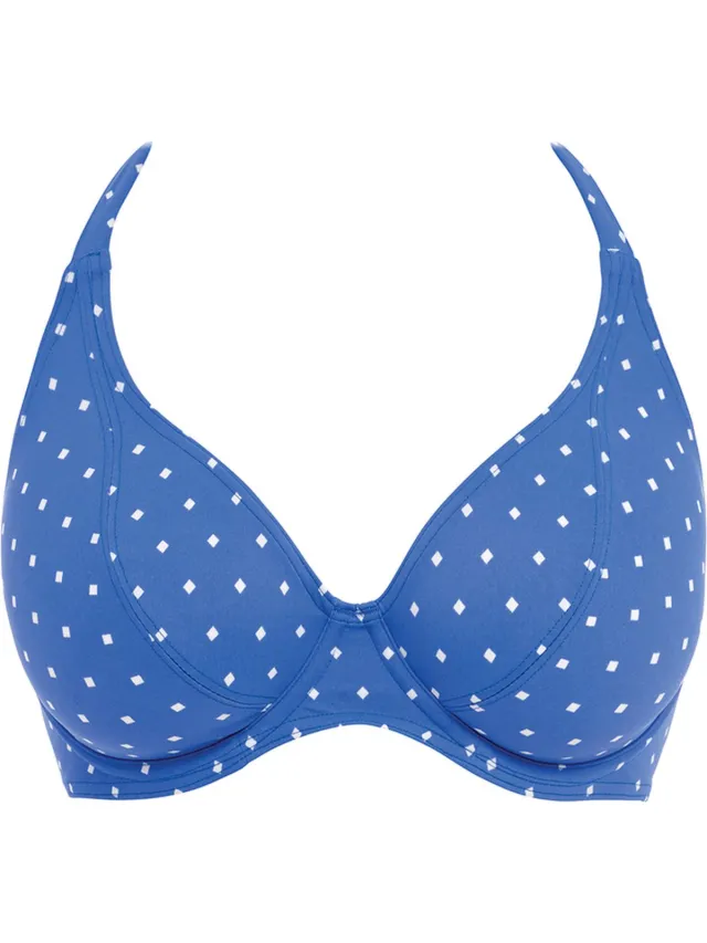 Freya Jewel Cove Halter Bikinitop Azure Blauw