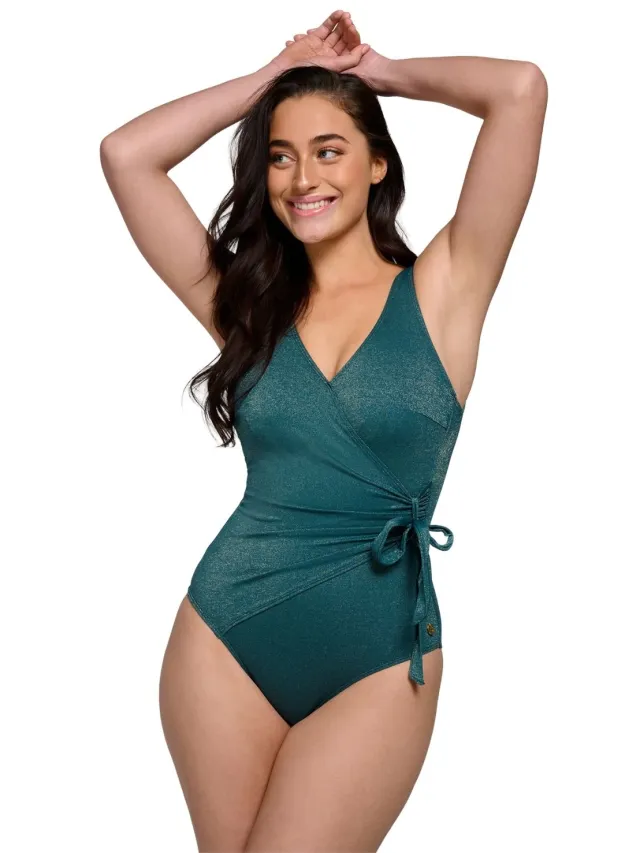 Ten Cate V-Neck Padded Badpak dames Groen