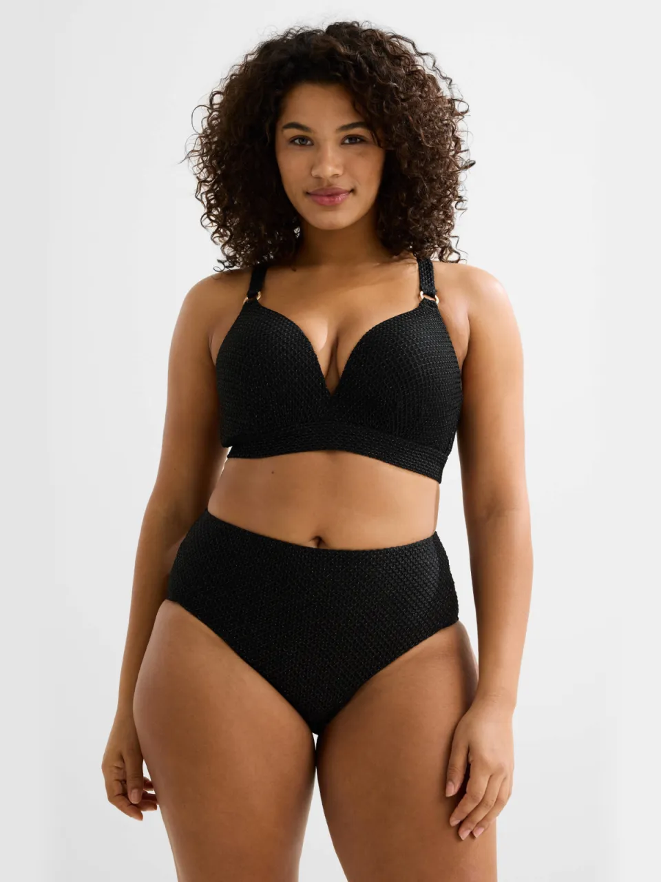 BEACHWAVE Curve beugel bikinitop zwart