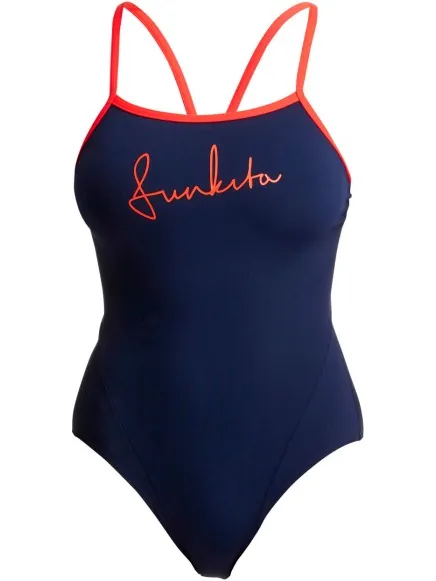 Funkita Single Strap badpak donkerblauw