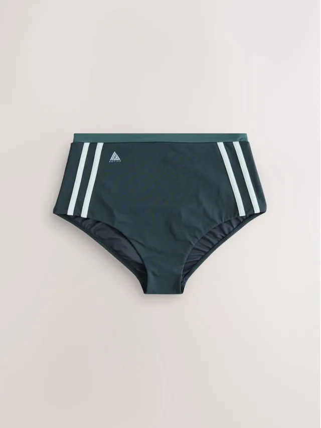 Next Dames - Active bikinibroekje met hoge taille - Groen Teal Green