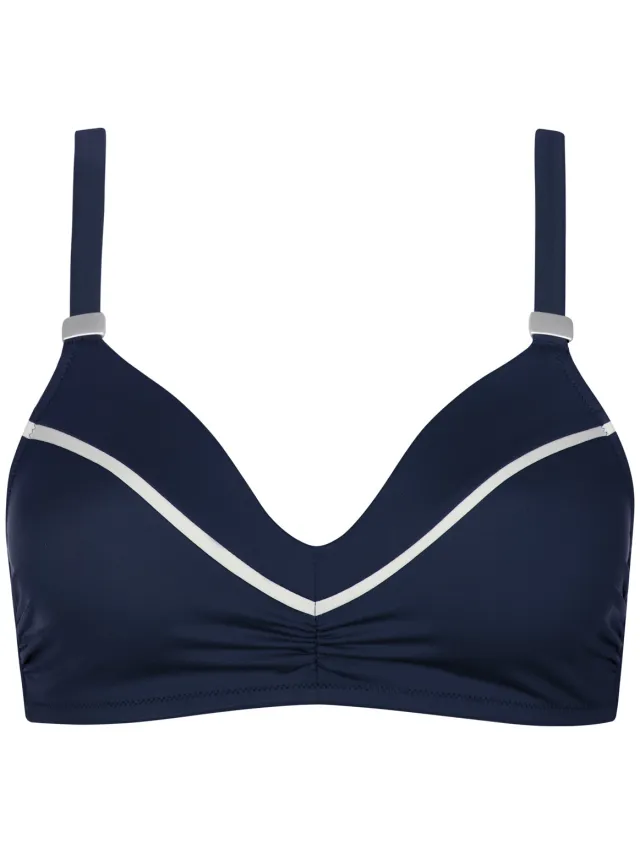 Lisca UVITA voorgevormd bikinitop zonder beugels blauw