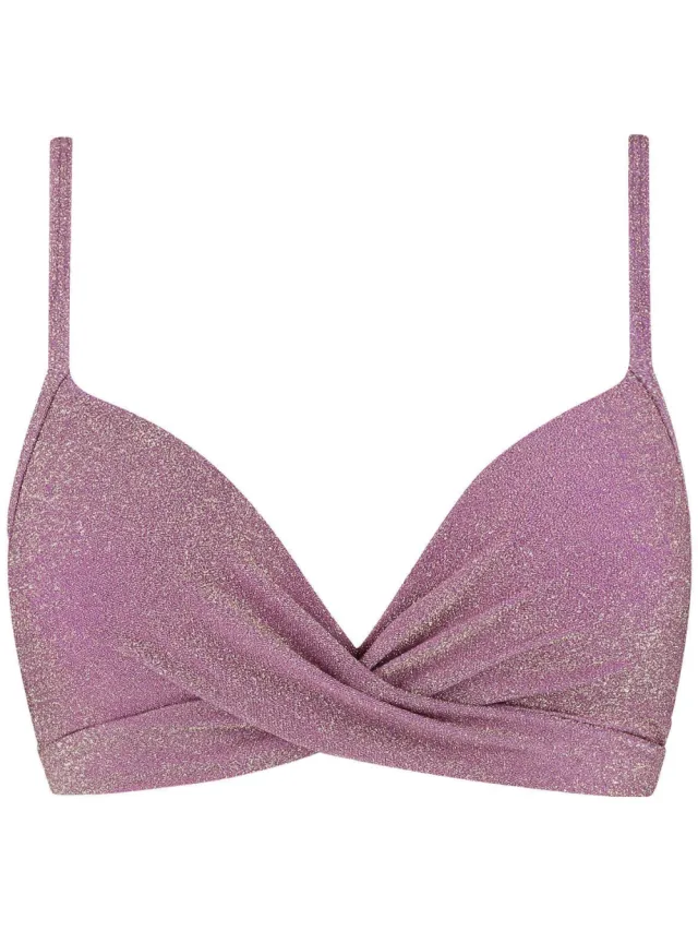 Beachlife voorgevormde beugel bikinitop met lurex oudroze, foto 2