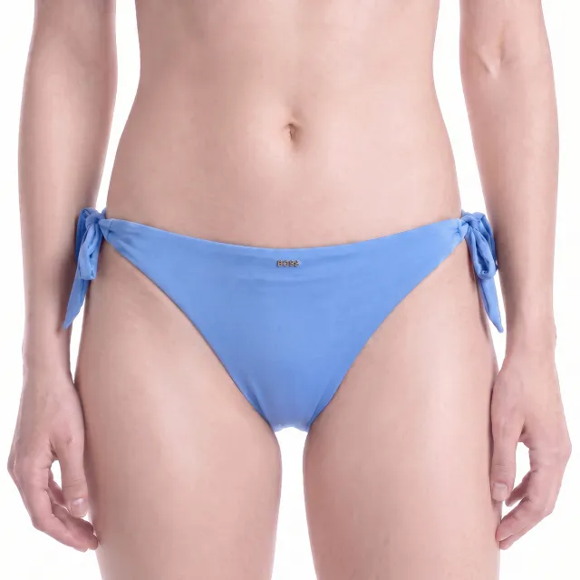 Boss bikinibroekje met zijstrik blauw