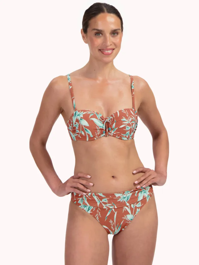 Cyell bikinibroekje lichtbruin/mintgroen