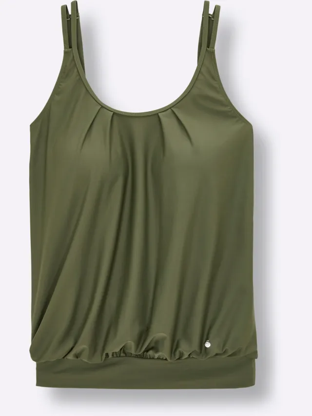 tankini-bovenstuk olijf, foto 2