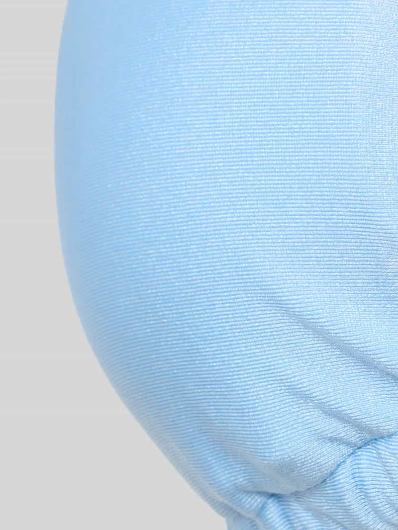 Seafolly Bikinitop met parels en vetersluiting model 'PALERMO' blauw, foto 3