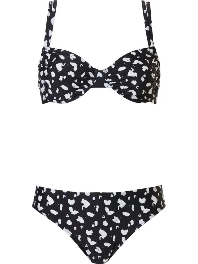 Pastunette Dames Bikini Pastunette - Spots - Zwart/Wit