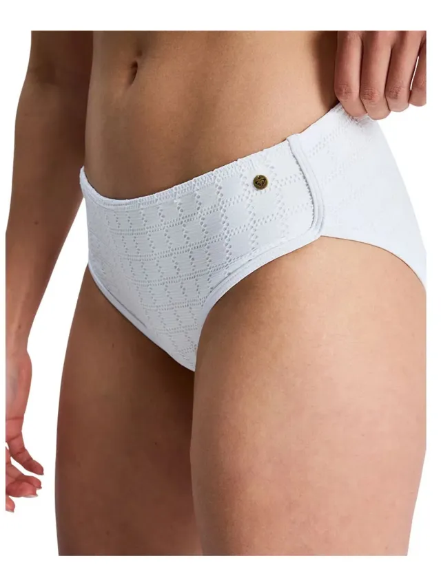 Roxy Island Hipster Shorty Bikinibroekje Wit XS Vrouw Coconut Milk