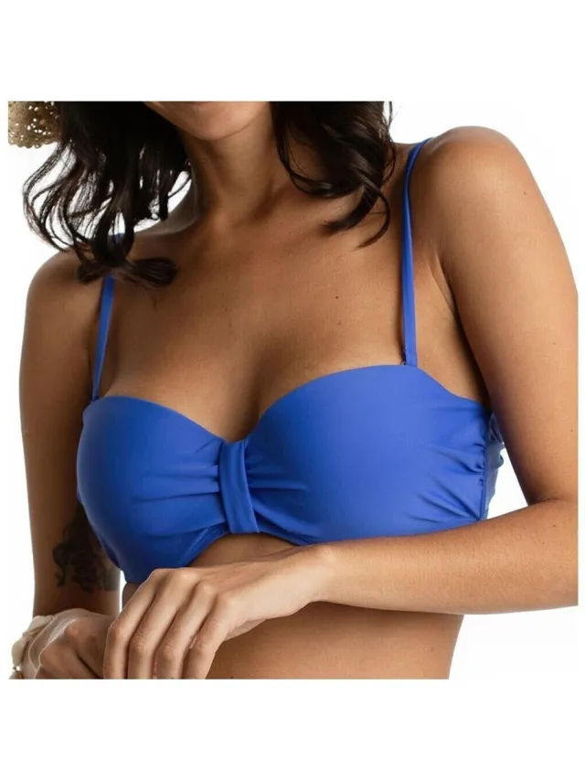Sun Project 1613 bandeau bikinitop blauw
