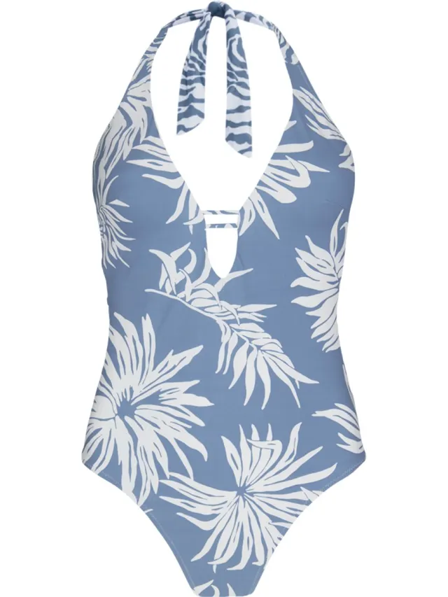 Barts Deltia Halter One Piece Blauw Dames Badpak
