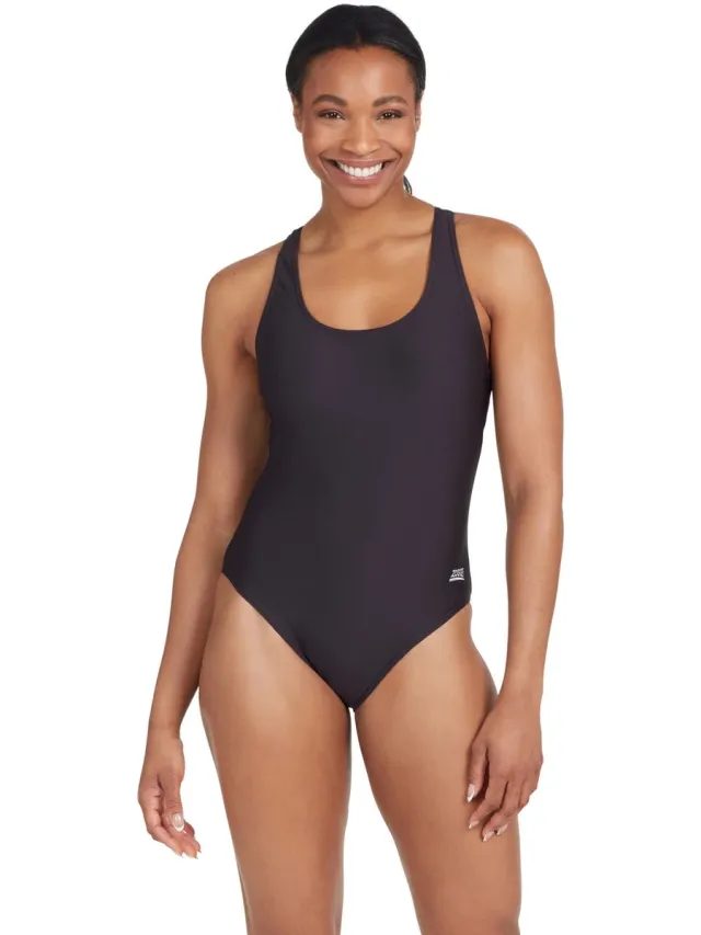 Zoggs Badpak Coogee Sonicback Ecolast Black