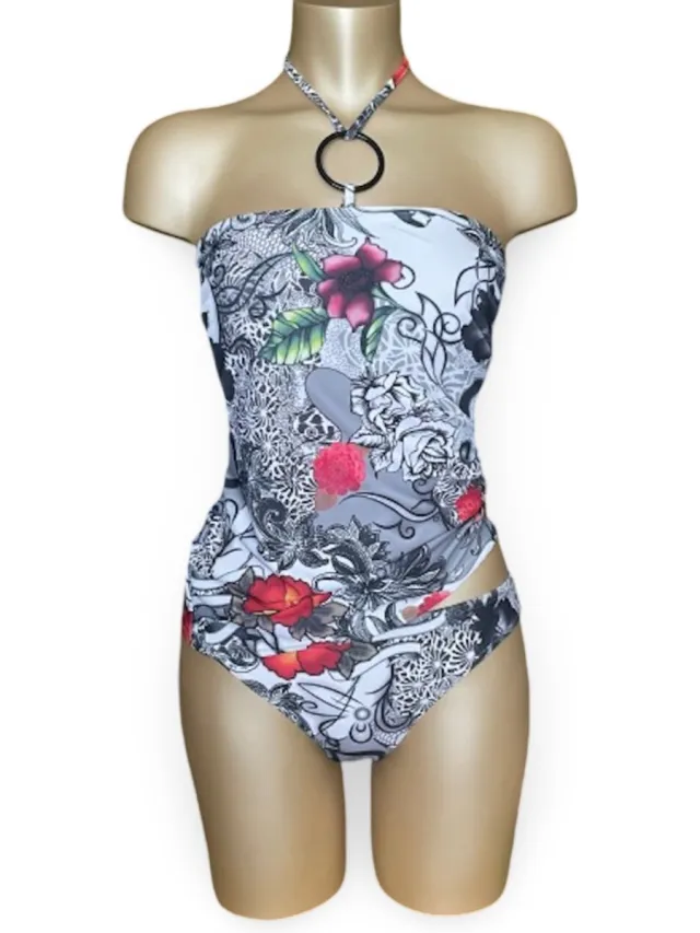 Freya Ritual - tankini set - 70G + grijs / wit