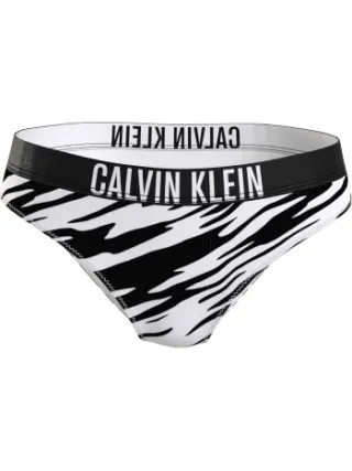 Calvin Klein Classic Print bikinibroekje zwart-wit Wit,Zwart,Versch.kleure/Patroon