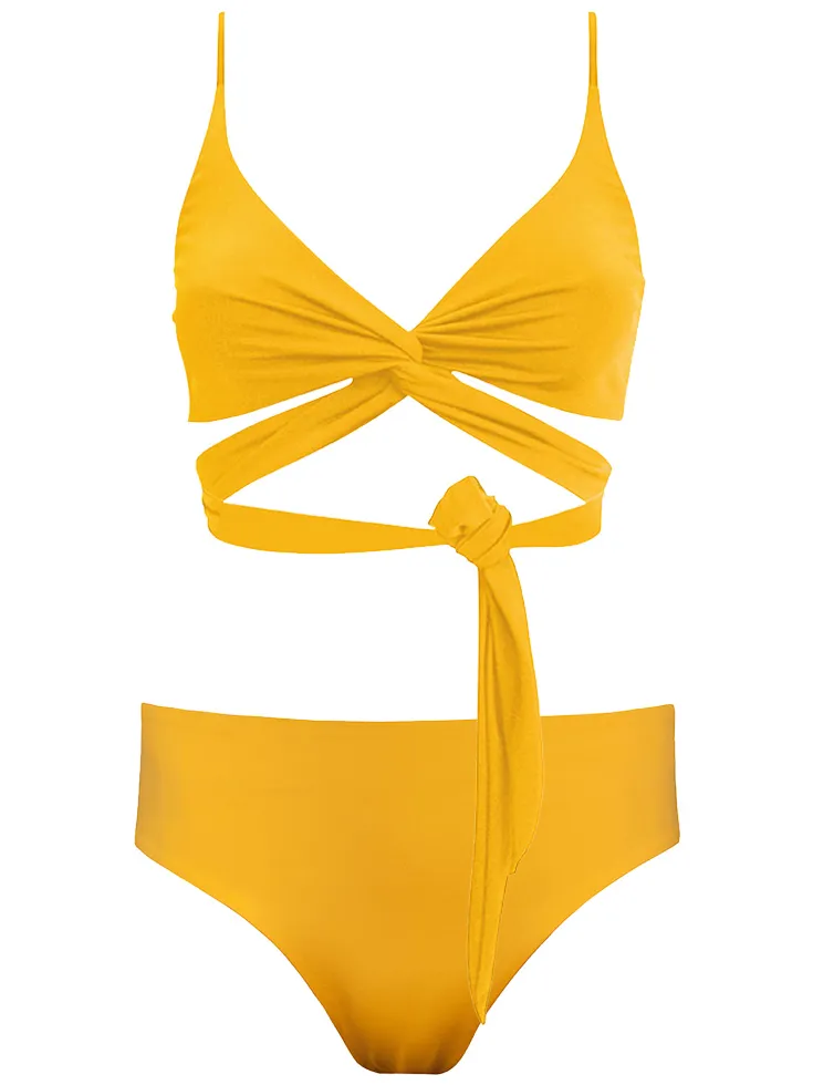 Anekdot dames vegan Bikiniset Lin Core Geel, foto 2