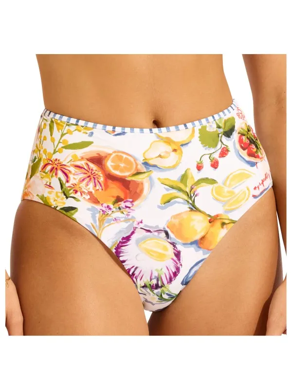 Seafolly Women's Coastline High Waisted Pant - Bikinibroekje, oranje