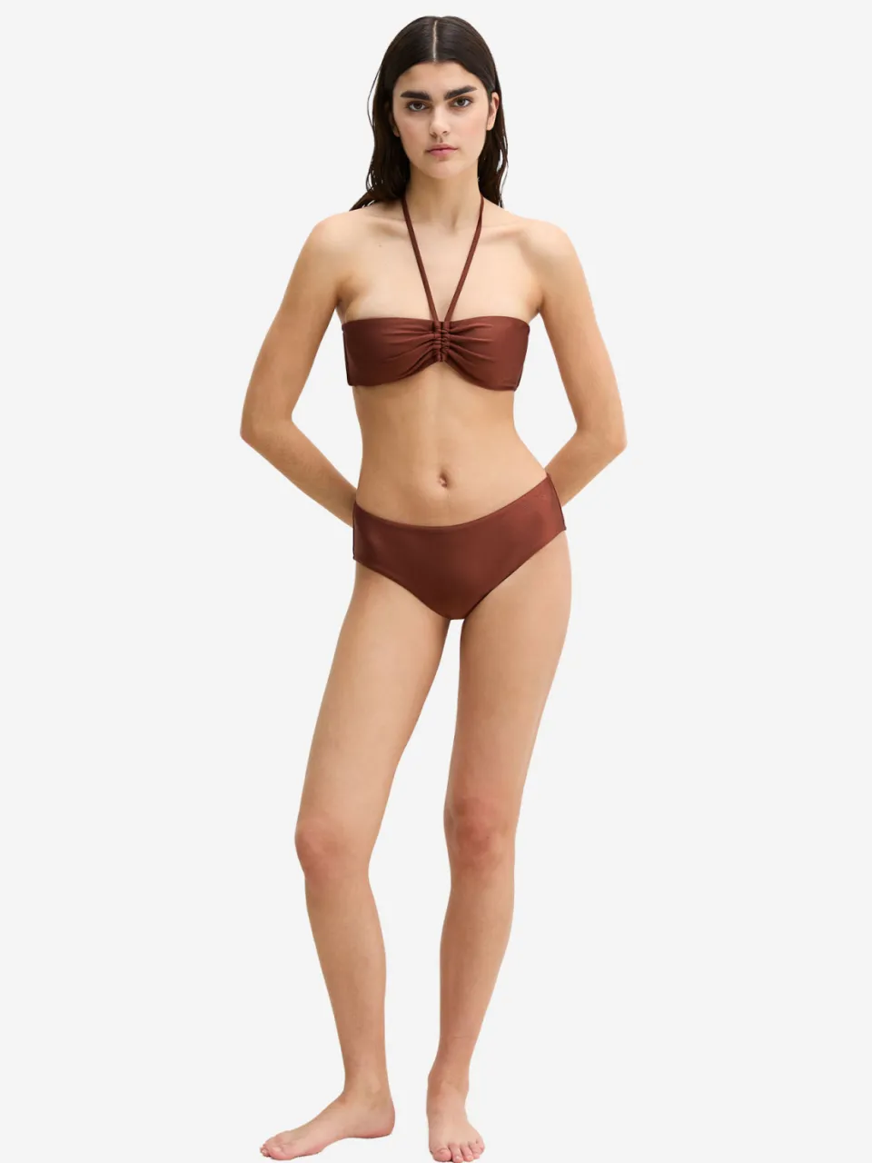 Marc O'Polo Vrouwen Bikini broekjes Breezy Leaf Donkerbruin
