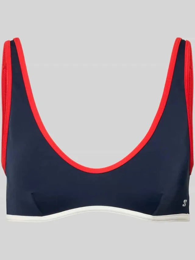 Tommy Hilfiger Bikinibovenstuk met logo-applicatie Donkerblauw
