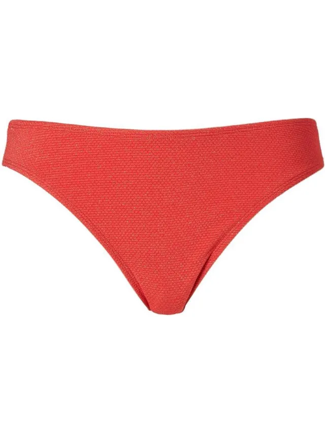 Sapph Bikini broekje - Rood/ Goud bedraad