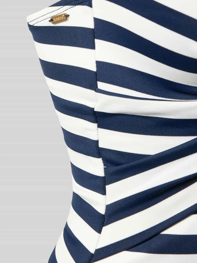 Barts Badpak met diepe V-hals model 'YADBOR' marineblauw, foto 2