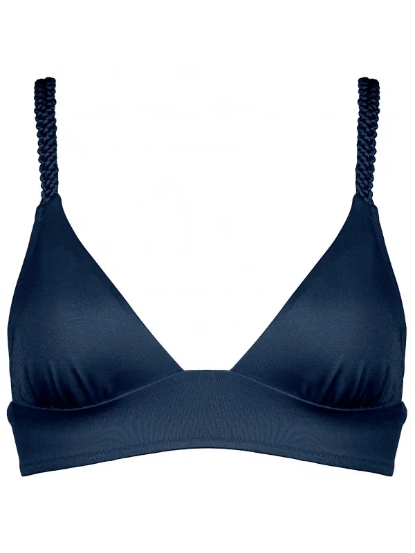 WATERCULT Women's Makramé Love Bikini Top 7039 - Bikinitop - Cup: B, blauw