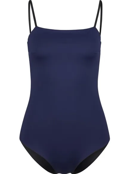 MYMARINI Easybody badpak donkerblauw Zwart
