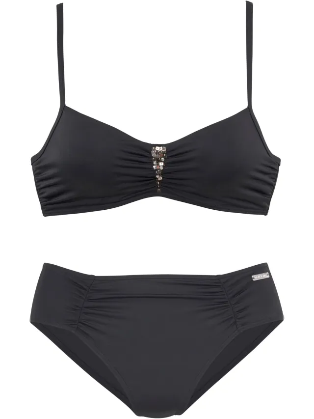 Beugelbikini zwart