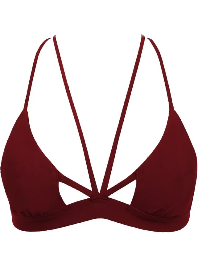 Anekdot dames vegan Bikinitop Nova Merlot Donkerrood