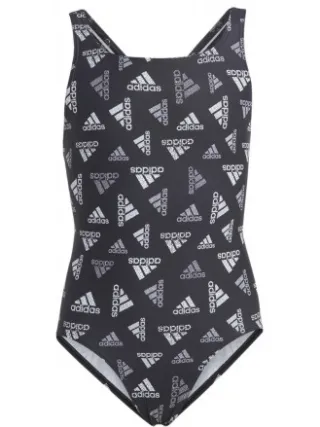 Adidas logo swimsuit zwart, foto 2