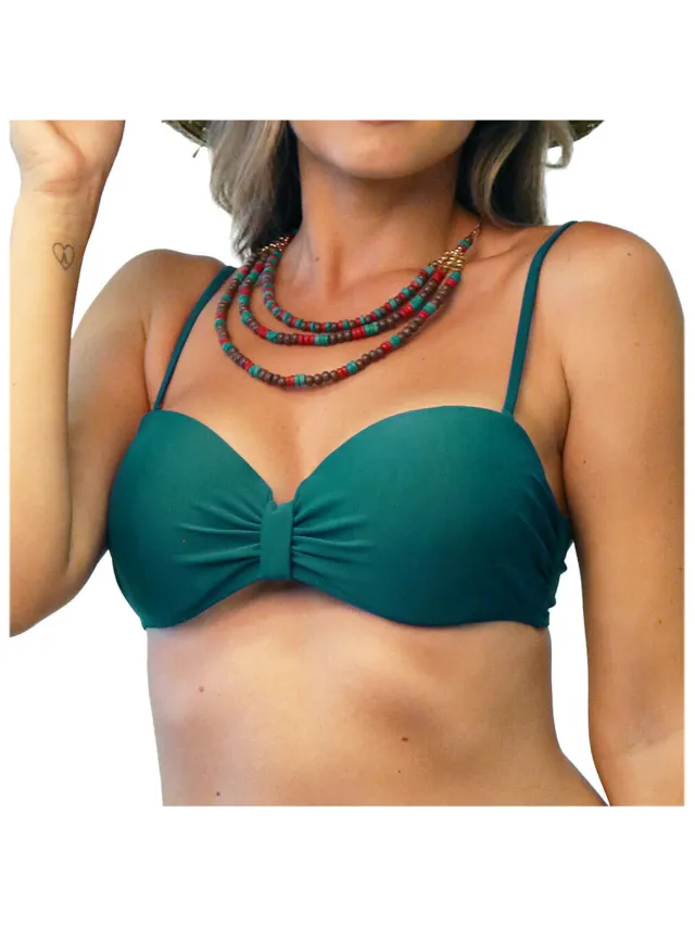 Sun Project bandeau bikinitop groen