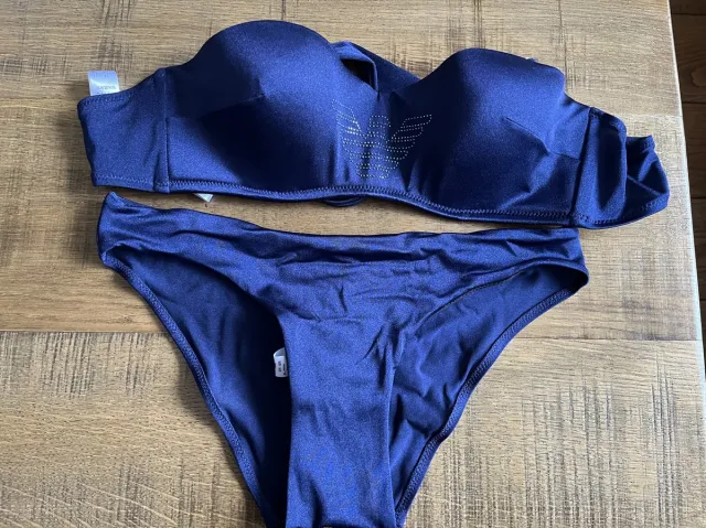 Emporio Armani bikini set navy blue