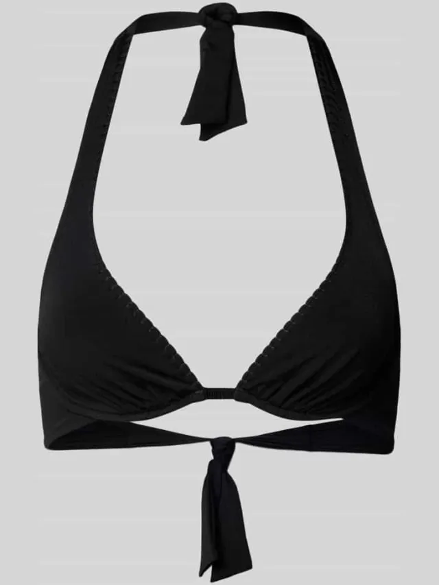 WATERCULT Bikinitop met vetersluiting aan de achterkant Zwart