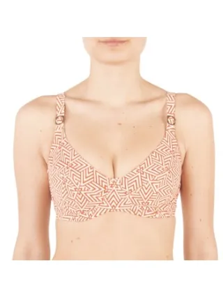 Femilet Aztec Java Sustainable UW Bikini Bra Groen,Versch.kleure/Patroon,Bruin,Geel