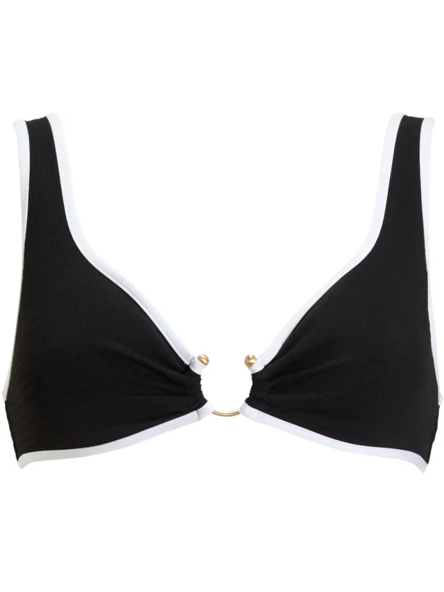 Seafolly Beach Bound voorgevormde bikinitop zwart, foto 2