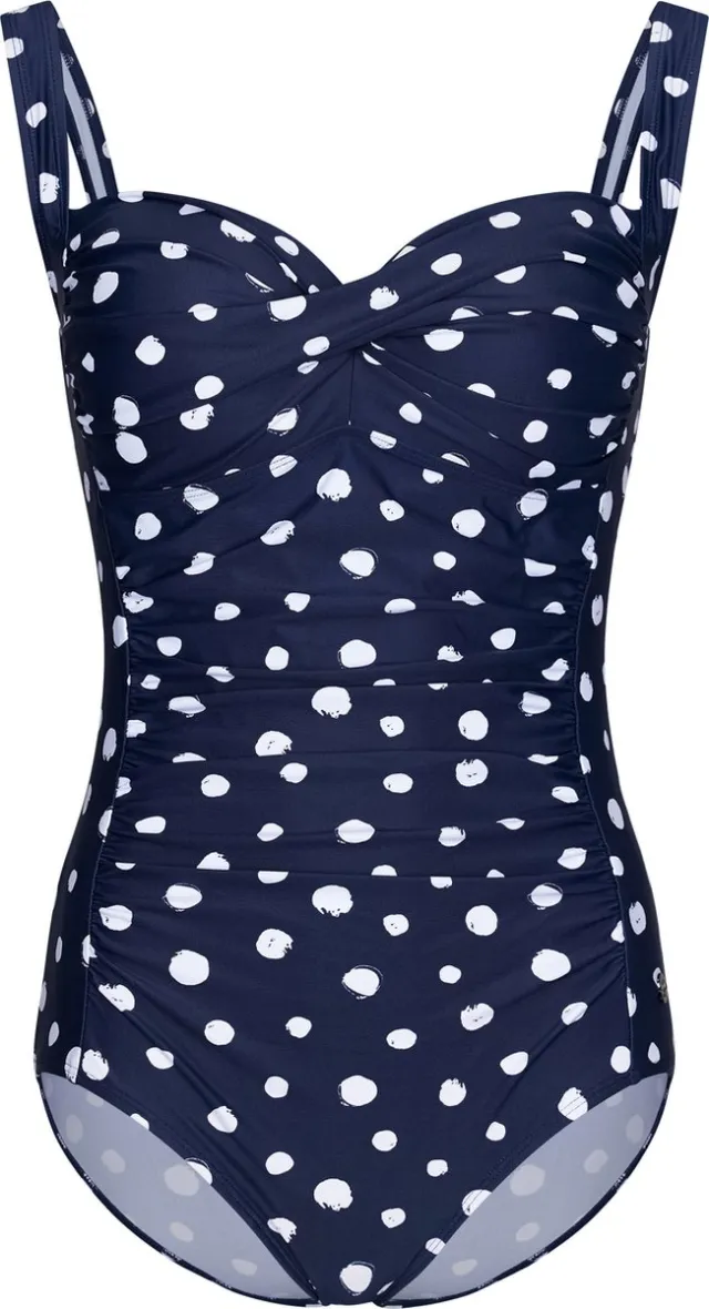 Pastunette Dames Badpak Dots - Blauw