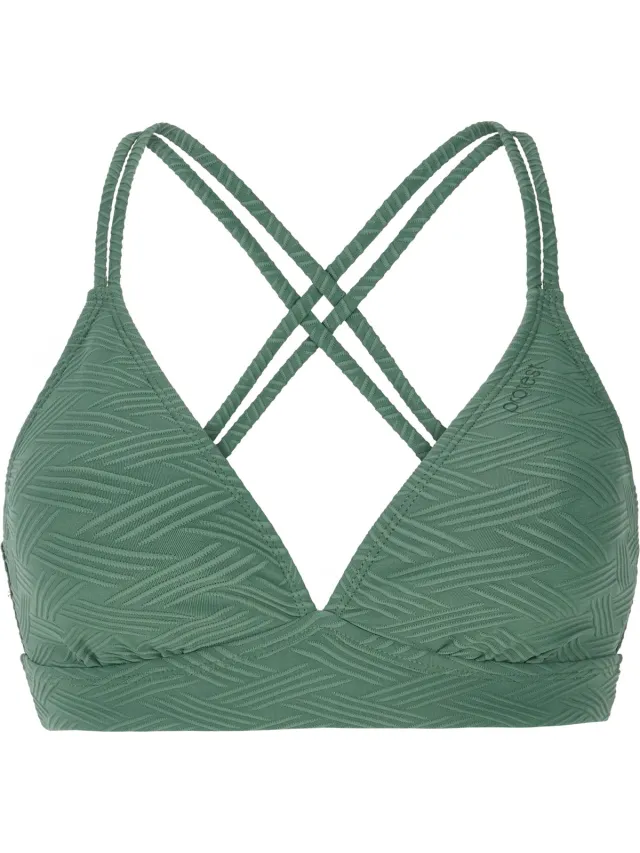 Protest Mixsupera 25 – Triangel bikini top Dames – Kruisbanden – Uitneembare vulling – Mix & Match Veggie Green