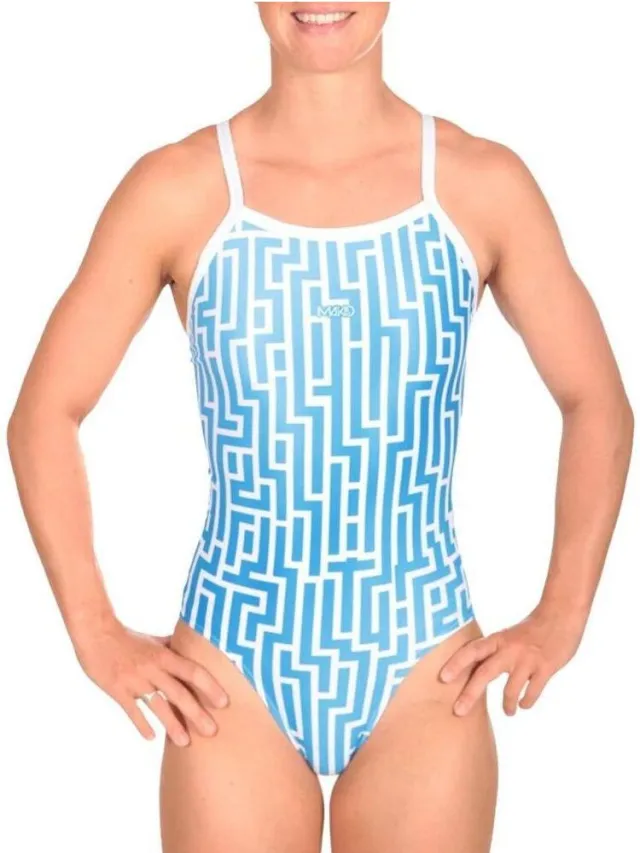 badpak Nereid Labyrinth blauw