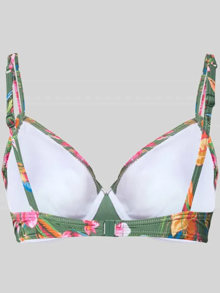 Lascana PLUS SIZE bikinitop in all-over look model 'Malia' olijfgroen, foto 2
