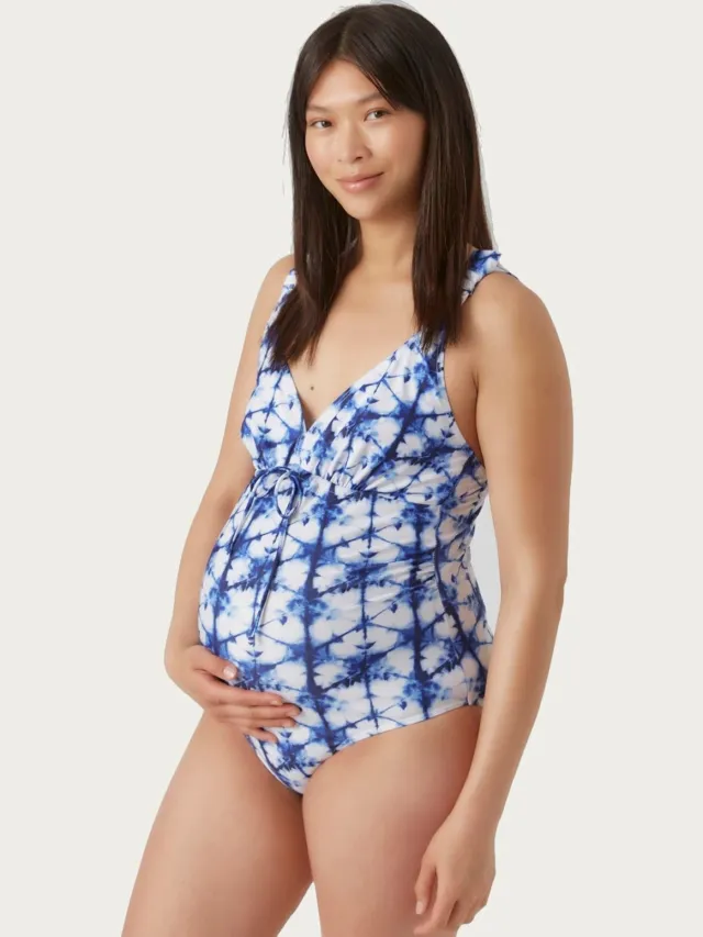 Mamalicious ZwangerschapsBadpak / PositieBadpak Siga Tie Dye Blauw