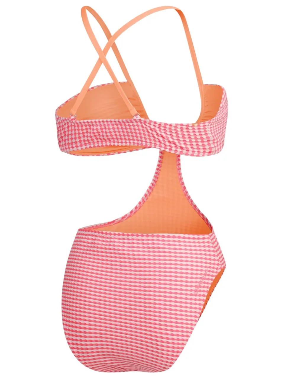 Speedo Dames Gingham Eénstuk Zwemoutfit (Lichtroze) roze, foto 2