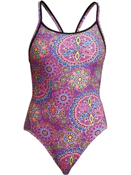 Funkita Diamond Back One Piece badpak purper
