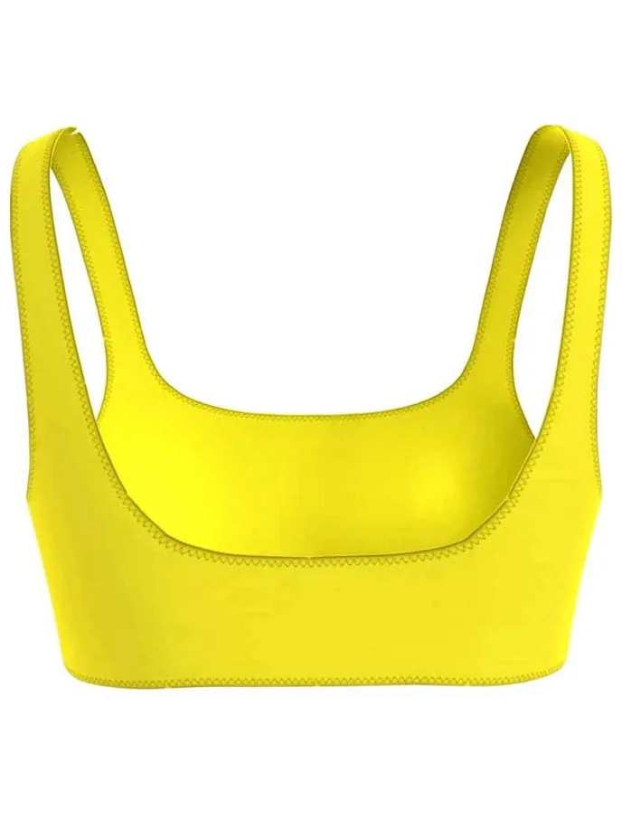 Tommy Jeans Dames/Dames Logo Bikinitop (Geel), foto 2