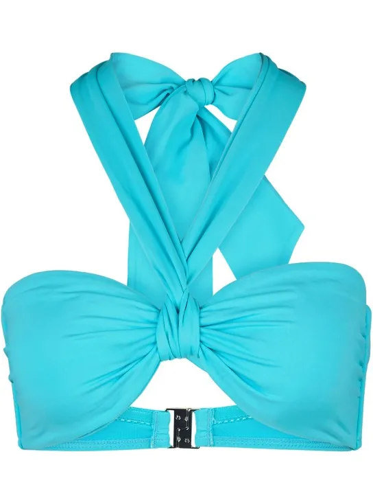 Seafolly Women's Seafolly Collective Sash Tie Front Bandeau - Bikinitop, turkoois