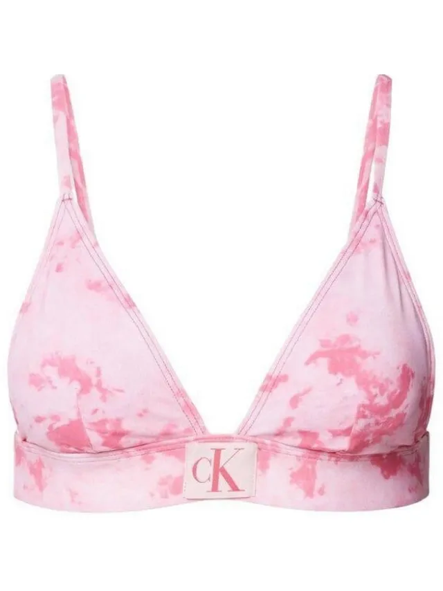 Calvin Klein Dames/Dames Tie Dye Bikini Top (Roze), foto 2