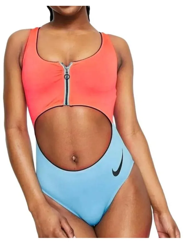 Nike Cutout badpak roze