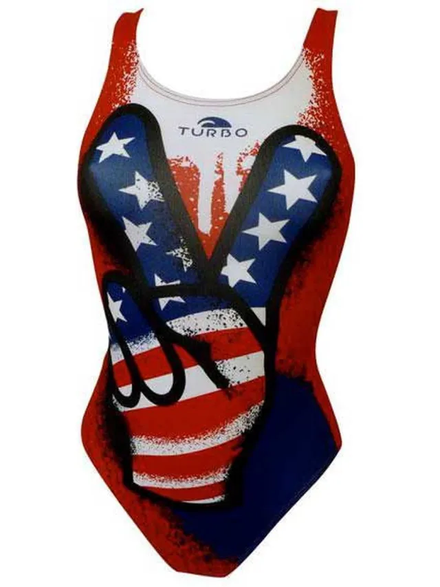 Turbo Victory Pro Resist Zwemkleding Rood 9-10 Years Meisje Red / Royal